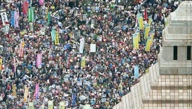 Thousands Rally Against Japan Government Policies