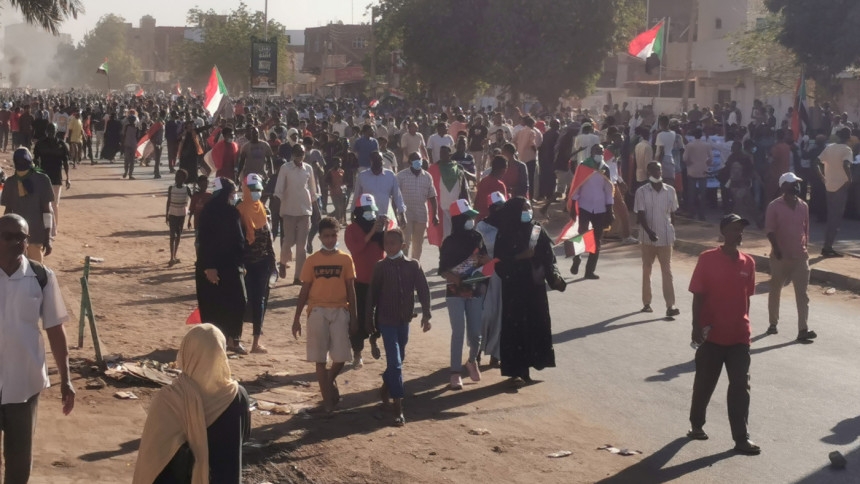 Sudan security forces fire tear gas to quell march against military regime