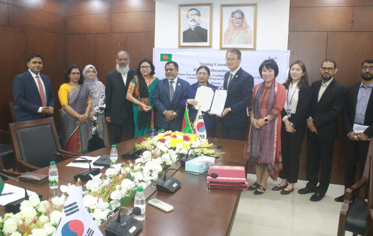 Agreement signed with Seoul for transport master plan for Chittagong